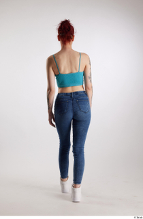 Rada  1 back view blue crop top blue jeans…